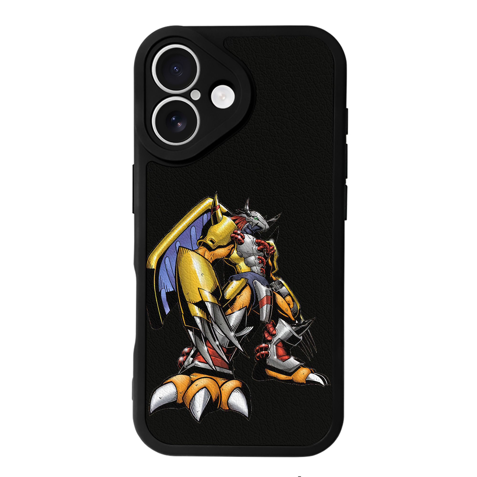 （画像用） Digimon デジタルモンスター/デジモン 【iPhone 16シリーズ対応】シリコンスマホケース（レザー調） 材質：シリコン